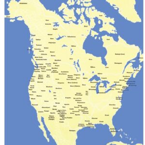 Map of the First Peoples of North America