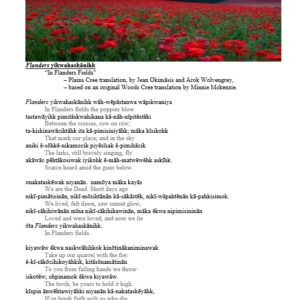 In Flanders Fields - Cree Translation