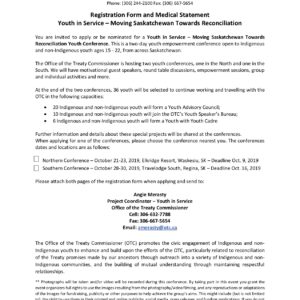 Youth – Moving Saskatchewan Towards Reconciliation