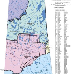 Treaty Boundaries Map for Saskatchewan