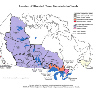 Treaty Boundaries Map for Canada